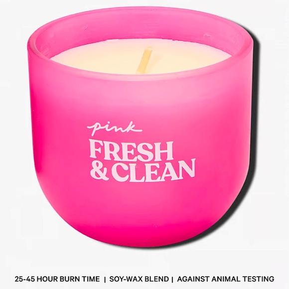 NWT Fresh & Clean Candle from Victoria’s Secret PINK. In box. 2 avail, 1 sold. - Picture 1 of 5